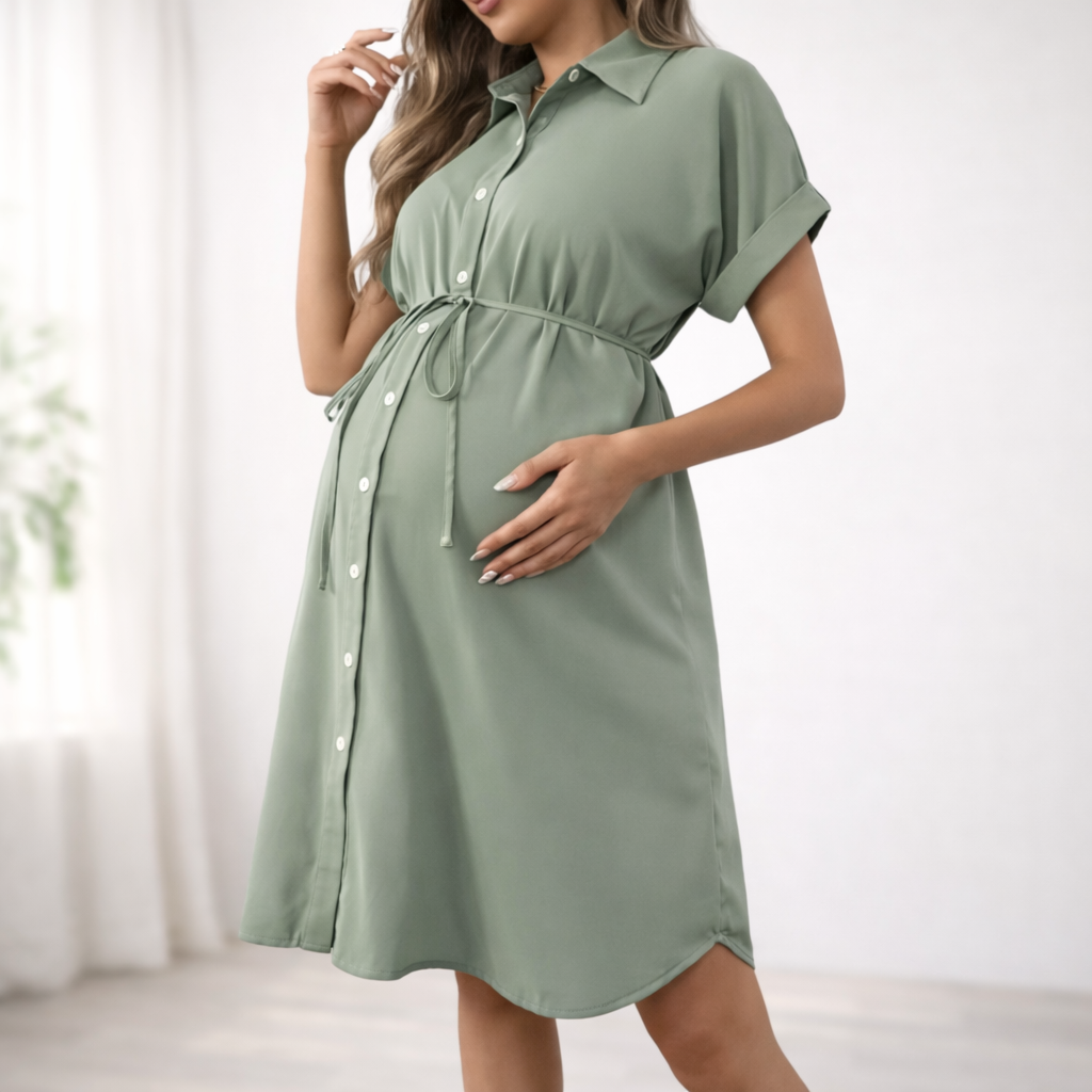 Zwangerschaps Blouse Jurk